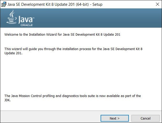 Java Installation Window