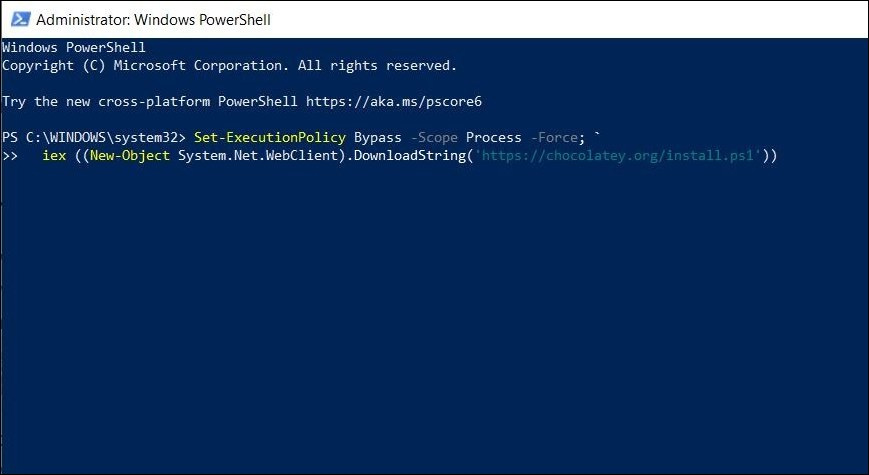 Windows Powershell