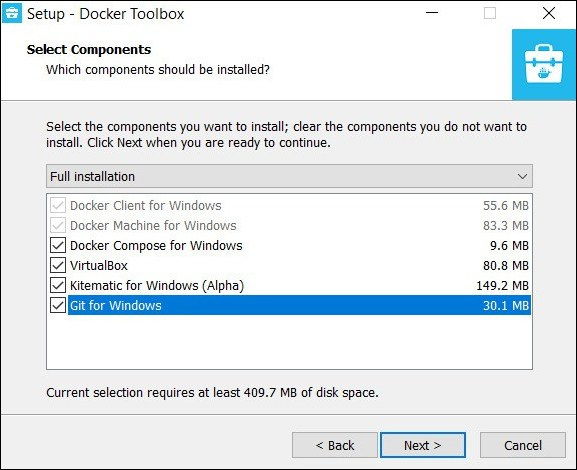 Docker установка. Docker установка Windows. Docker Toolbox. Install docker-compose Windows. Select components Windows Setup.